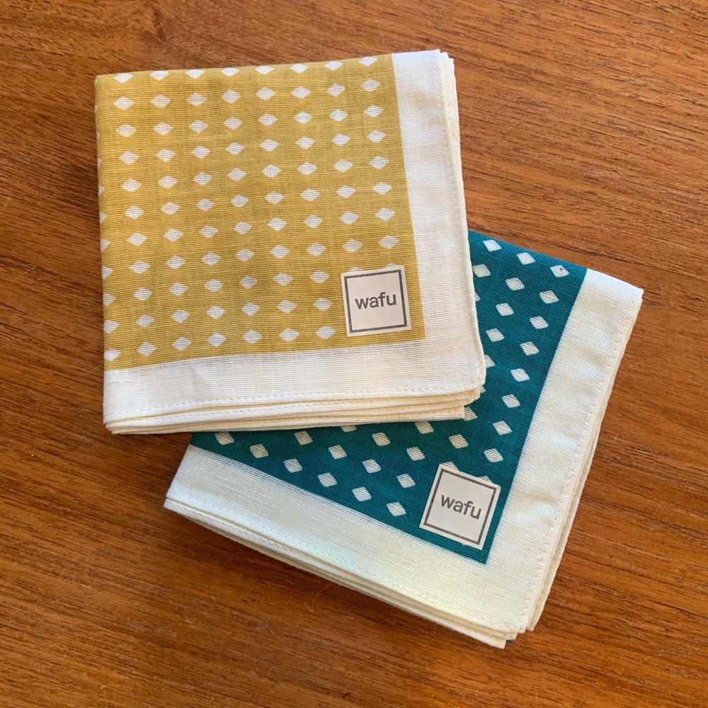 Pair of brand new Japanese handkerchiefs